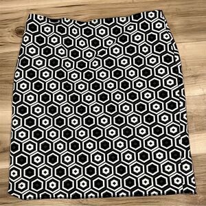 Tristan Geometric Black and White Skirt Women’s 14